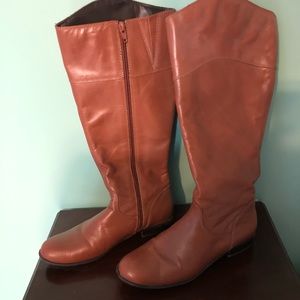 Brown knee-high boots